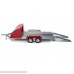 Four Wheel Open Car Hauler Trailer Red for 1 18 Scale Models by Autoworld AMM1167 B07MLBT2CD